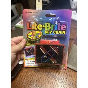 Lite Brite Keychain Fun 4 All Rare Sealed Vintage Hasbro Toy NEW NIP  RED